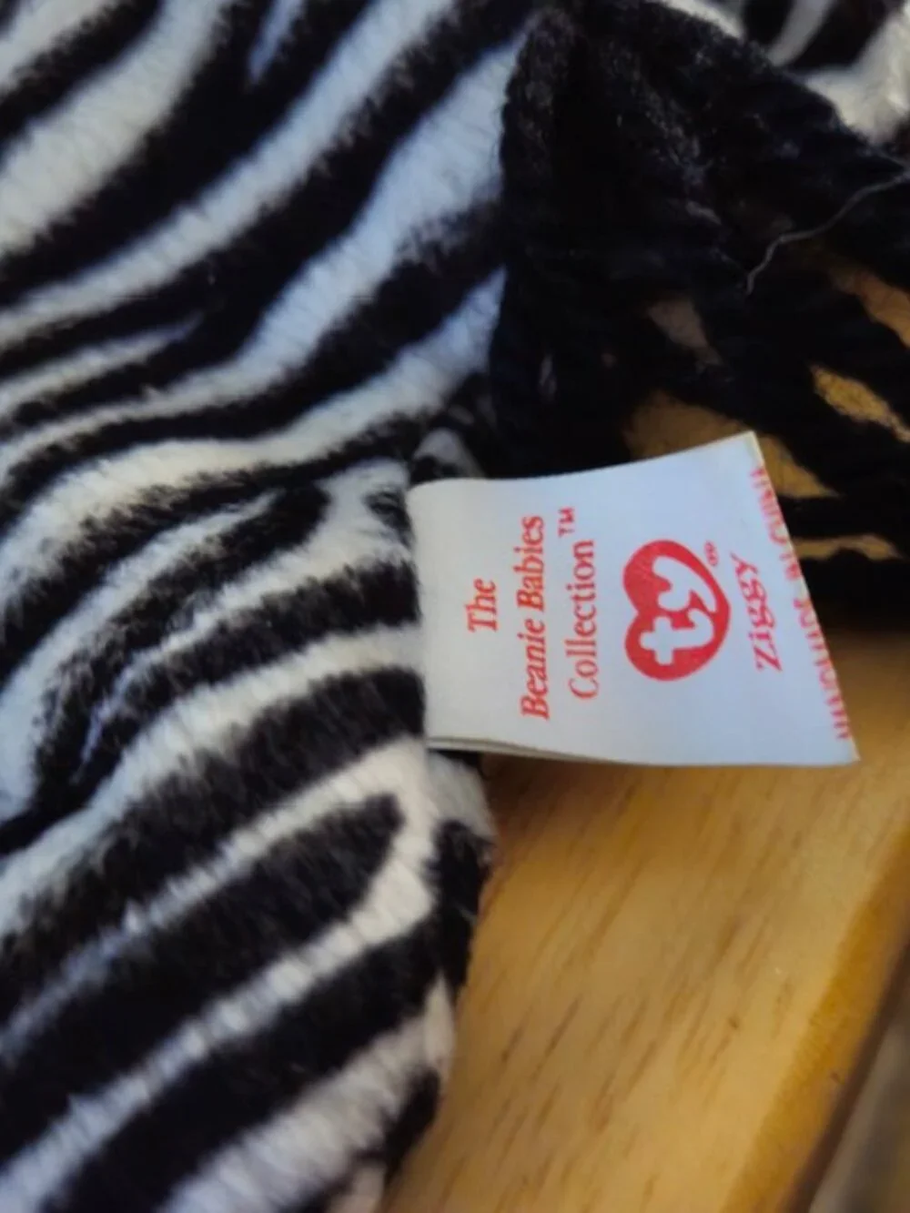 Ty Beanie Baby Ziggy Tags Attached